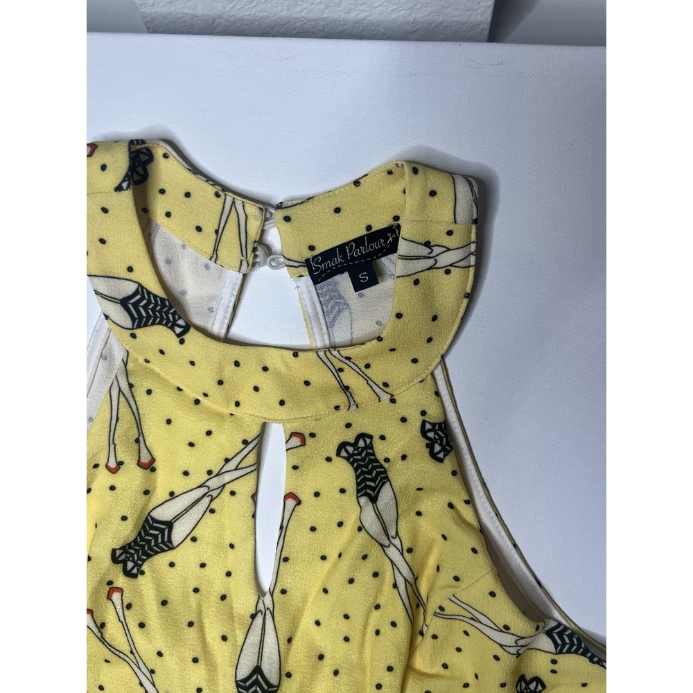 Unique vintage Smak Parlour Pinup Picnic Dress Womens S - Picture 3 of 4